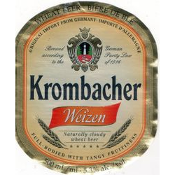 Krombacher Weizen (Кромбахер Пшеничное, бутылка)